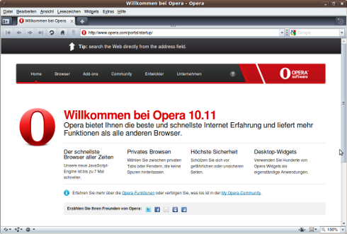 Opera Screenshot